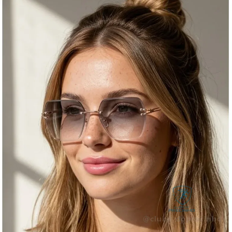 Óculos de Sol Capri Feminino Quadrado Grande Premium Clássico Blogueira Com Case uv400 Shopee