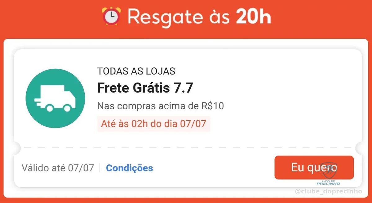 - Resgate de hora em hora, use a partir de meia-noite - Meia-noite outros diversos cupons serão liberados