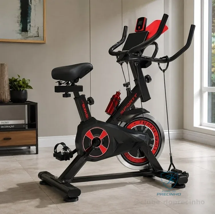 Bicicleta Ergométrica Spinning Premium-JN Fitness+Garrafa grátis modelo JN-1104 Preto 110kg Mercado Livre