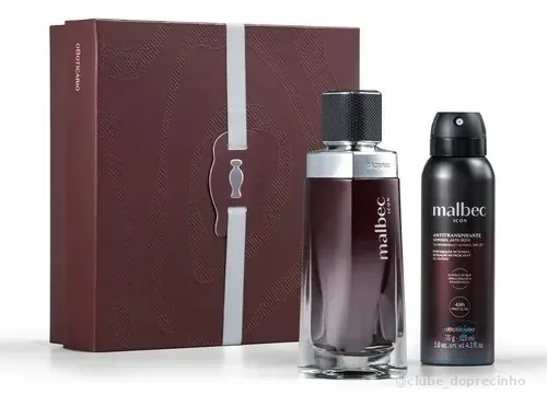 O Boticário Malbec Icon Kit Presente 2 Itens
