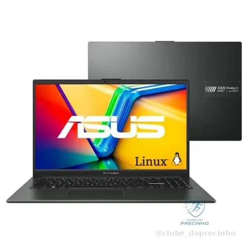 🔥 PARCELADO! Notebook ASUS Vivobook Go 15 E1504FA AMD Ryzen 5 7520U 16GB Ram 512GB SSD Linux KeepOS Tela 15,6" LED FHD Black - NJ1288