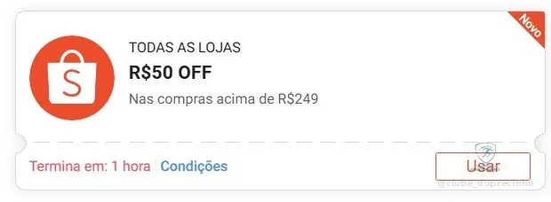 🔥 Cupom Shopee