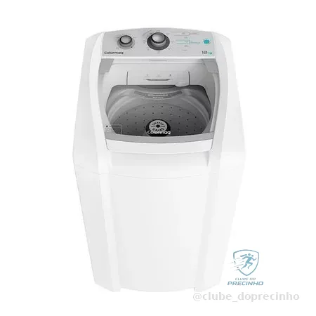 Máquina de Lavar Roupas 12 Kg Colormaq LCA - Sistema Antimanchas, Filtro Duplo de Fiapos, Branca
