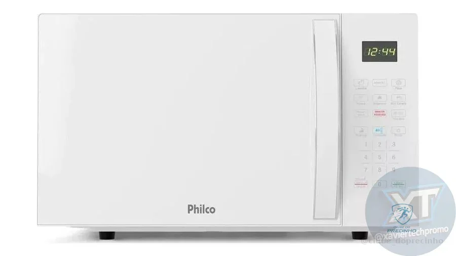 Micro-ondas Philco 28L Branco Pintura Limpa Fácil PMO30B