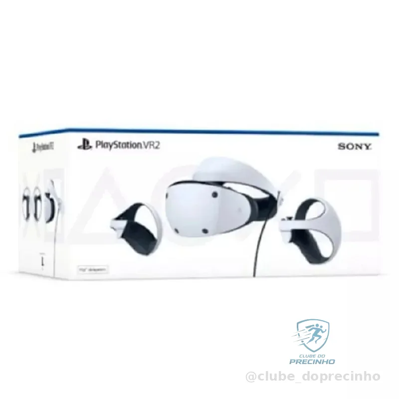 Óculos Realidade Virtual Sony PlayStation VR2 Sense, Tela 4K HDR4, Plataforma PS5, CFI-ZVR1WX Branco/Preto