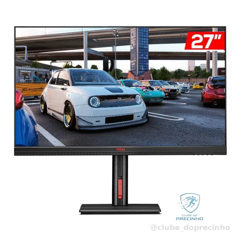 Monitor Gamer Pichau Quantum, MiniLED, 27 Pol, IPS, QHD, 1ms, 180Hz, HDMI/DP, PG-QUTM01-BL01