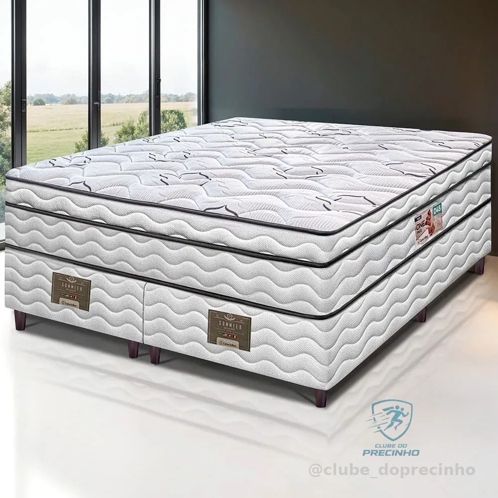 🔥 PARCELADO! Cama Box Queen Size Bipartida Cama inBox Moderne Ortopdico com Camada Especial de Espuma D45