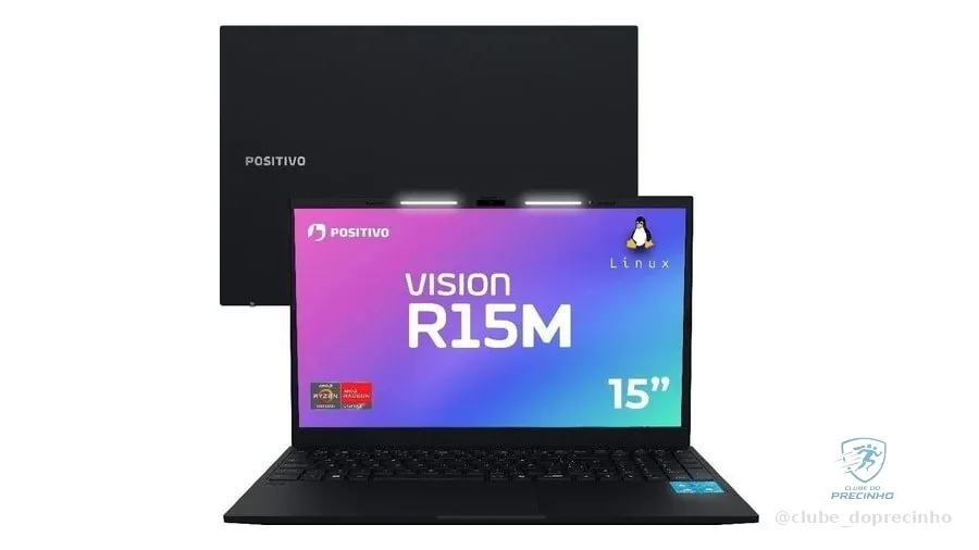 Notebook Vision R15M Ryzen 7-5825U Linux 8GB RAM 256GB SSD Wi-Fi 6 IPS - Positivo AMD