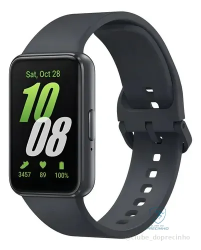 Relógio Smartband Samsung Gal.fit 3 Sm-r390 Grafite Grafite Liso Grafit Cinza-escuro