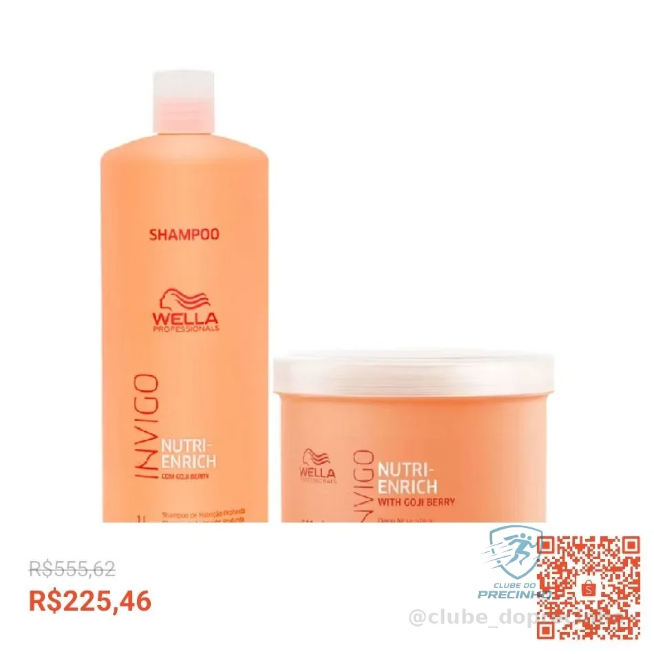 Kit Wella Shampoo + Máscara Invigo Nutri-Enrich