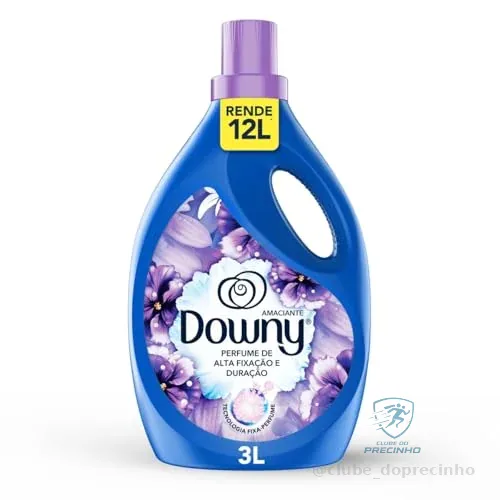 Downy Amaciante Concentrado Lirios Do Campo 3L, Rende 12L, Perfume com Notas de Lavanda e Algodão