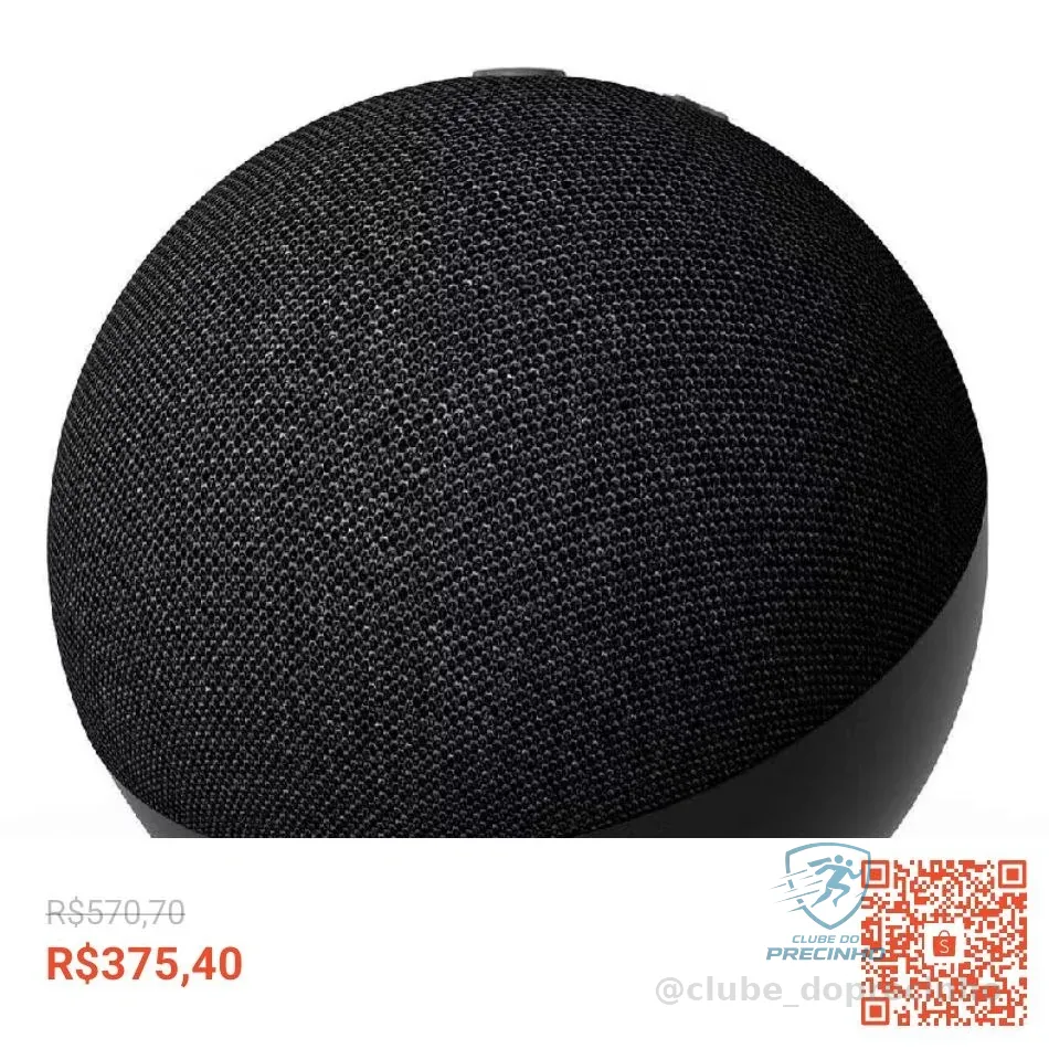 Echo Dot (5ª geração) Smart Speaker com Alexa Amazon Preto