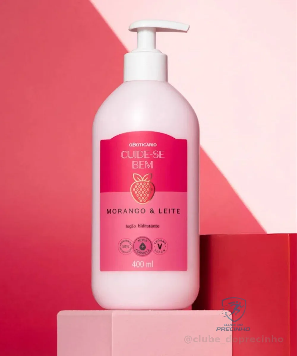 2 Hidratante Cuide-se Bem Morango E Leite 400ml O Boticário