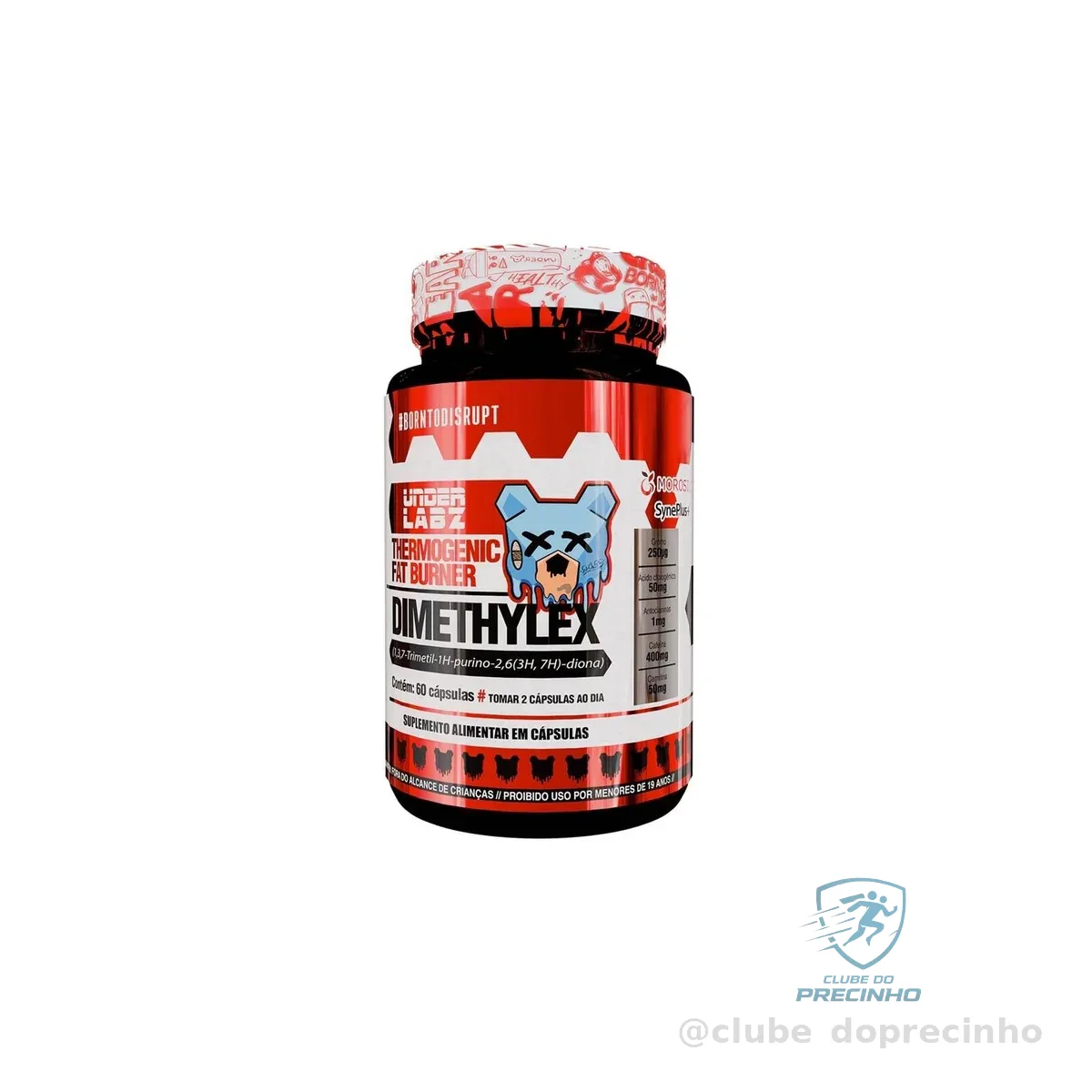 Dimethylex (60 capsulas - 30 Doses) Termogênico - Under Labz | Acelera o Metabolismo, Energia Prolongada, Foco – Fórmula Premium | Treinos intensos | Tecnologia Burn Matrix