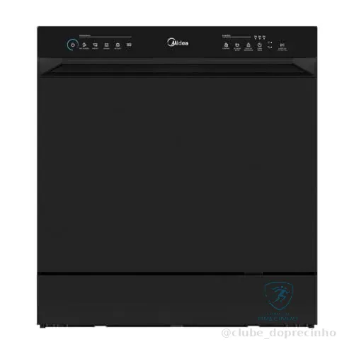 🔥 PARCELADO! Lava Louças 8 Serviços Preta Touch Plus Midea 220v