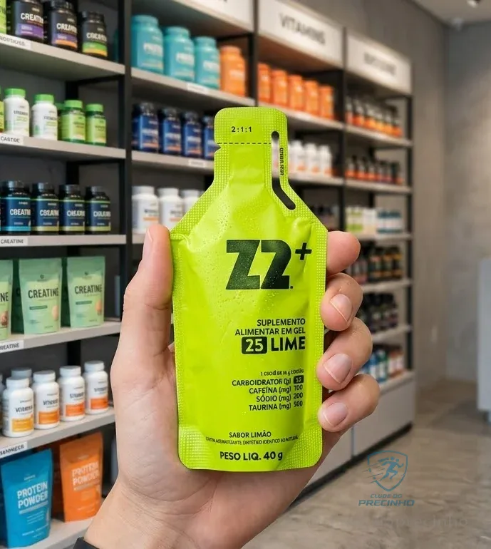 Energy Gel Z2+ Lime Box 10un Sachê 40g Cafeína Limão