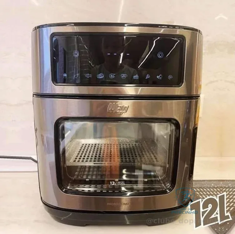 🔥 PARCELADO! WAP Fritadeira Elétrica Air Fryer OVEN DIGITAL 12 Litros, com 10 Funções, sem Óleo, Antiaderente, 2000W 220V