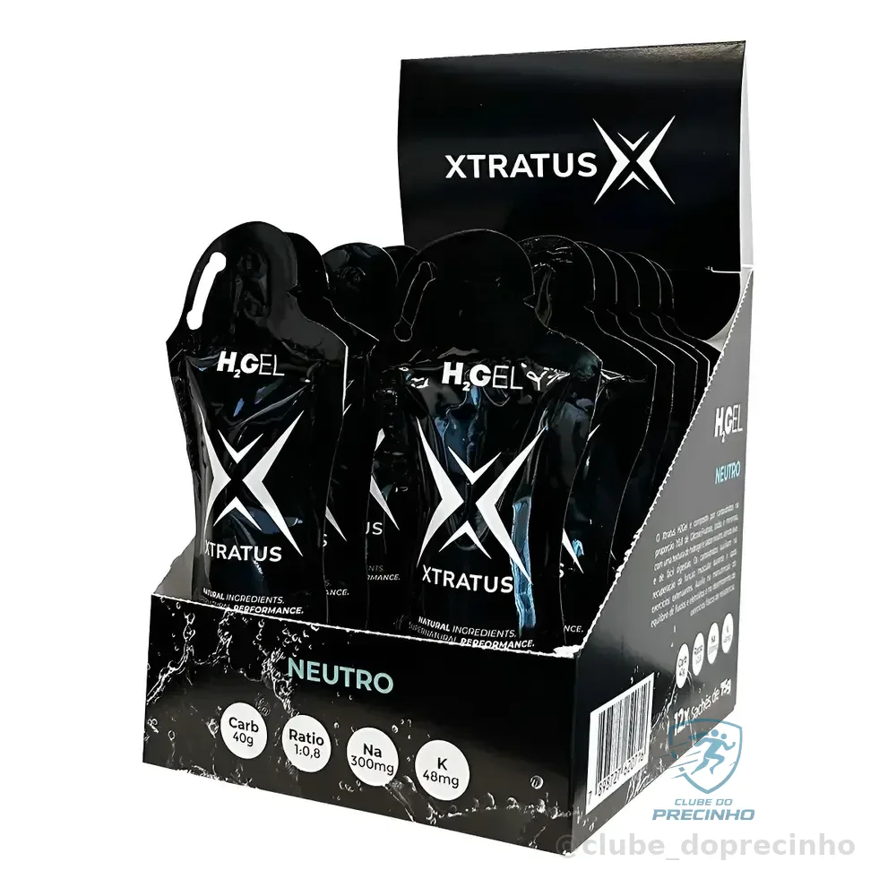 Gel Xtratus Hidrogel H2gel Neutro 40g Carbo (caixa 12un 75g) Neutro