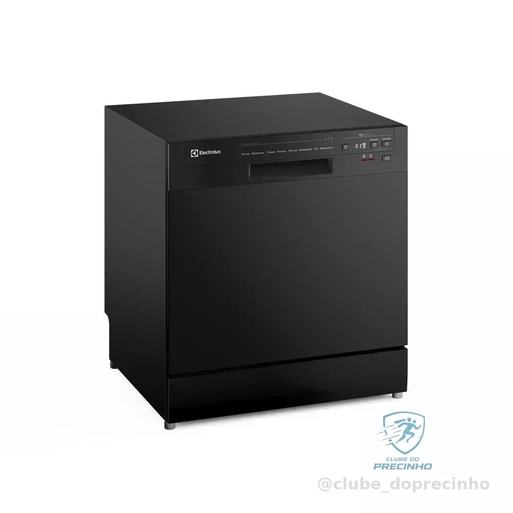 Lava-Louça Electrolux 8 Serviços Preta com Programa Lava e Seca 50 min (LP08E)