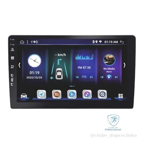 Multimídia Android 10" Carplay Octa Core 2.5 Ghz Memória RAM 4 Gb Roadstar - RS1020BR MI PRO