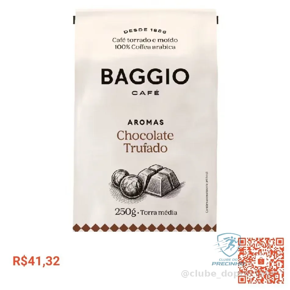 Baggio Café - Café Torrado e Moído Aromas Chocolate Trufado 250g