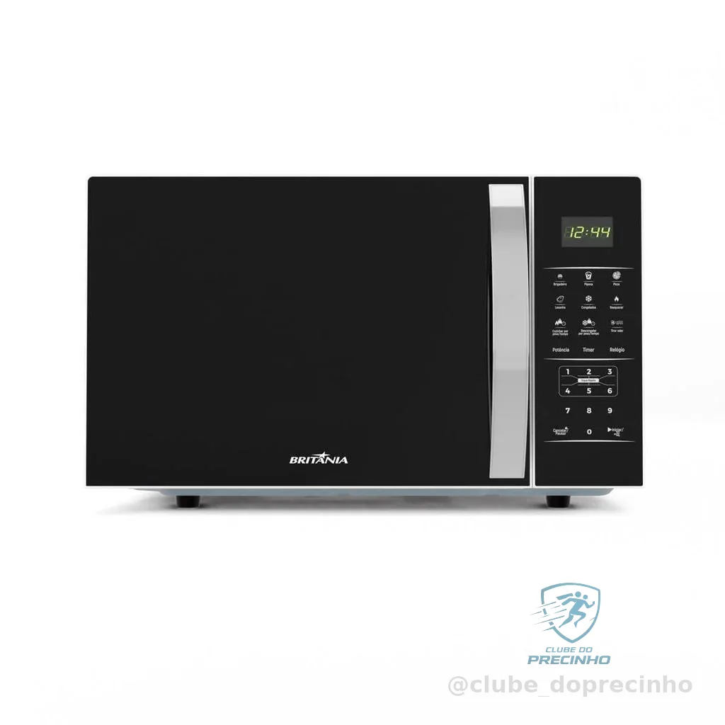 Micro-ondas Britânia 28L Espelhado Pintura Limpa Fácil BMO30