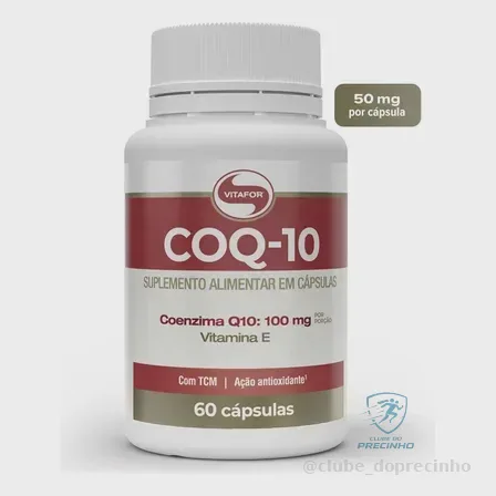 Coenzima Q10 100mg 60 Cápsulas Vitafor Sem Sabor Mercado Livre