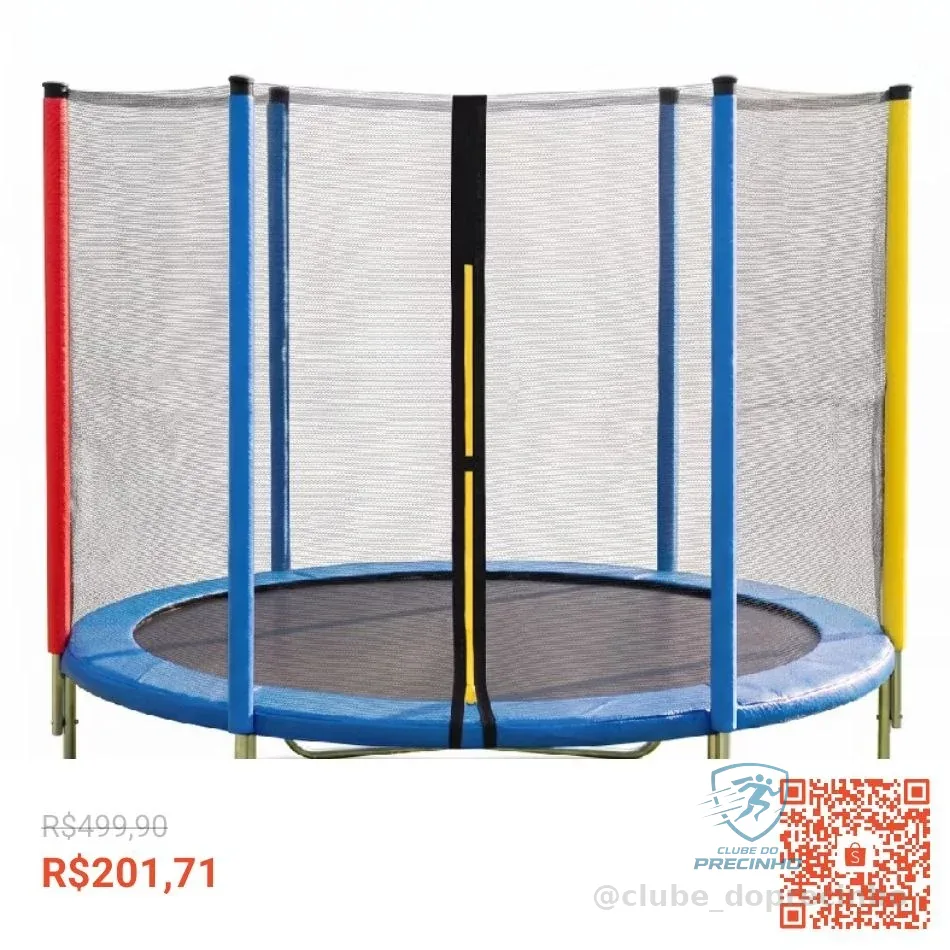Cama Elástica Pula Pula Infantil Trampolim 1,8 Metros e 1,4 Metros