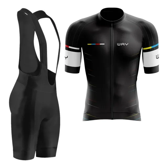 Conjunto De Ciclismo Premium Bretelle E Camisa Ziper Total