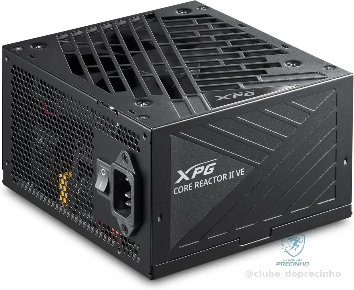 Fonte XPG Core Reactor II VE 850W Fonte de Alimentação ATX – Certificação Gold 80 PLUS e Cybenetics, totalmente modular, compatível com ATX 3.1/PCIe 5.1, conector 12V-2x6 dedicado para GPUs RTX série