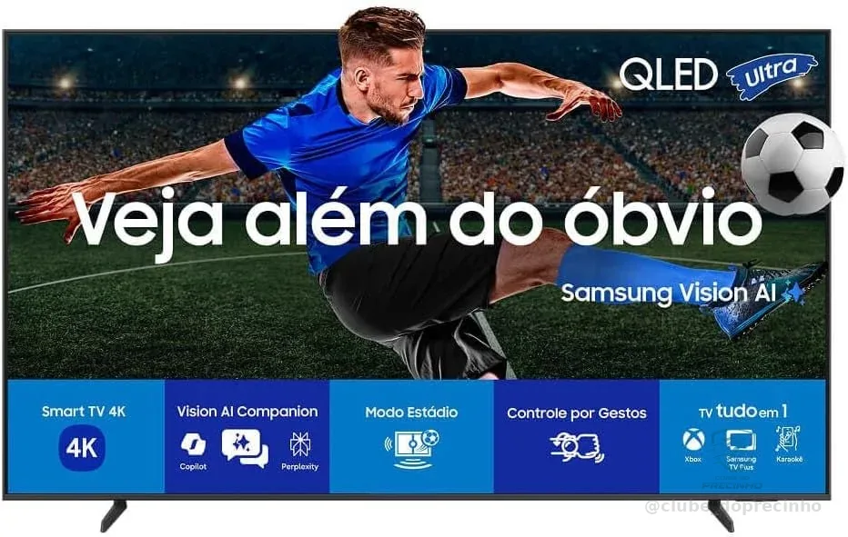 🔥 PARCELADO! Samsung Vision AI TV 55" QLED ULTRA 4K QEF1 2025