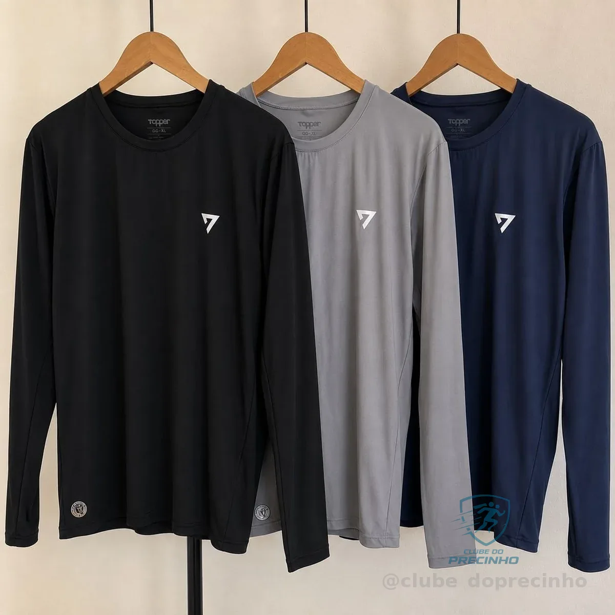 Kit com 3 Camisetas Térmicas Segunda Pele UV50 Mercado Livre