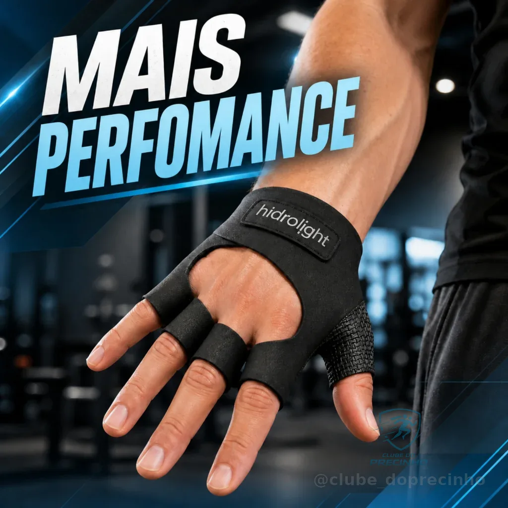 Luva Academia Hidrolight Neoprene Meio Dedo Antiderrapante Musculação Crossfit Preta Tamanho Par Shopee