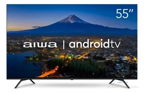 🔥 PARCELADO! Smart Tv Aiwa 55 Android 4k Borda Ultrafina Dolby Vision&atmos Aws-tv-55-bl-01-a