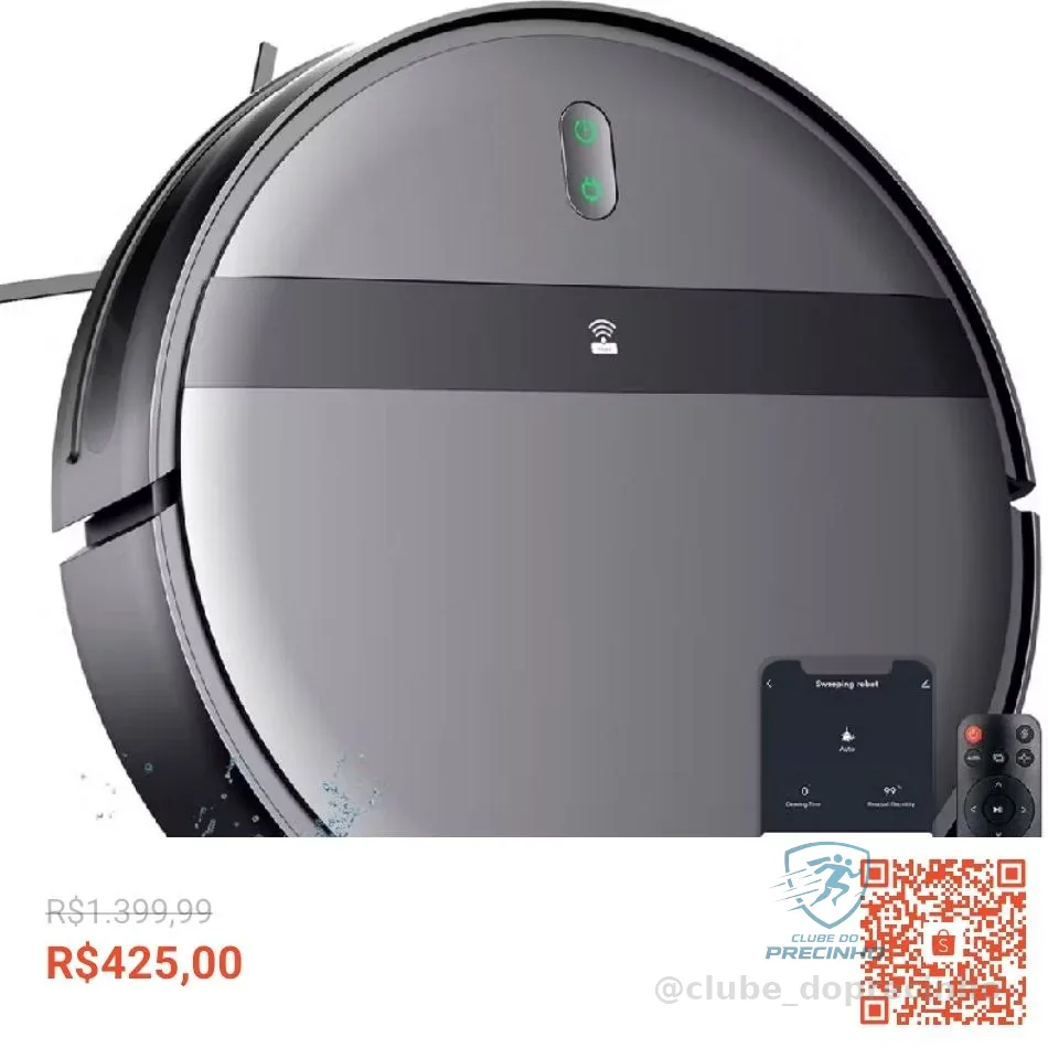 Aspirador de Pó Para Casa Robô Inteligente Com Sensores Anti- queda IDALI LIFE