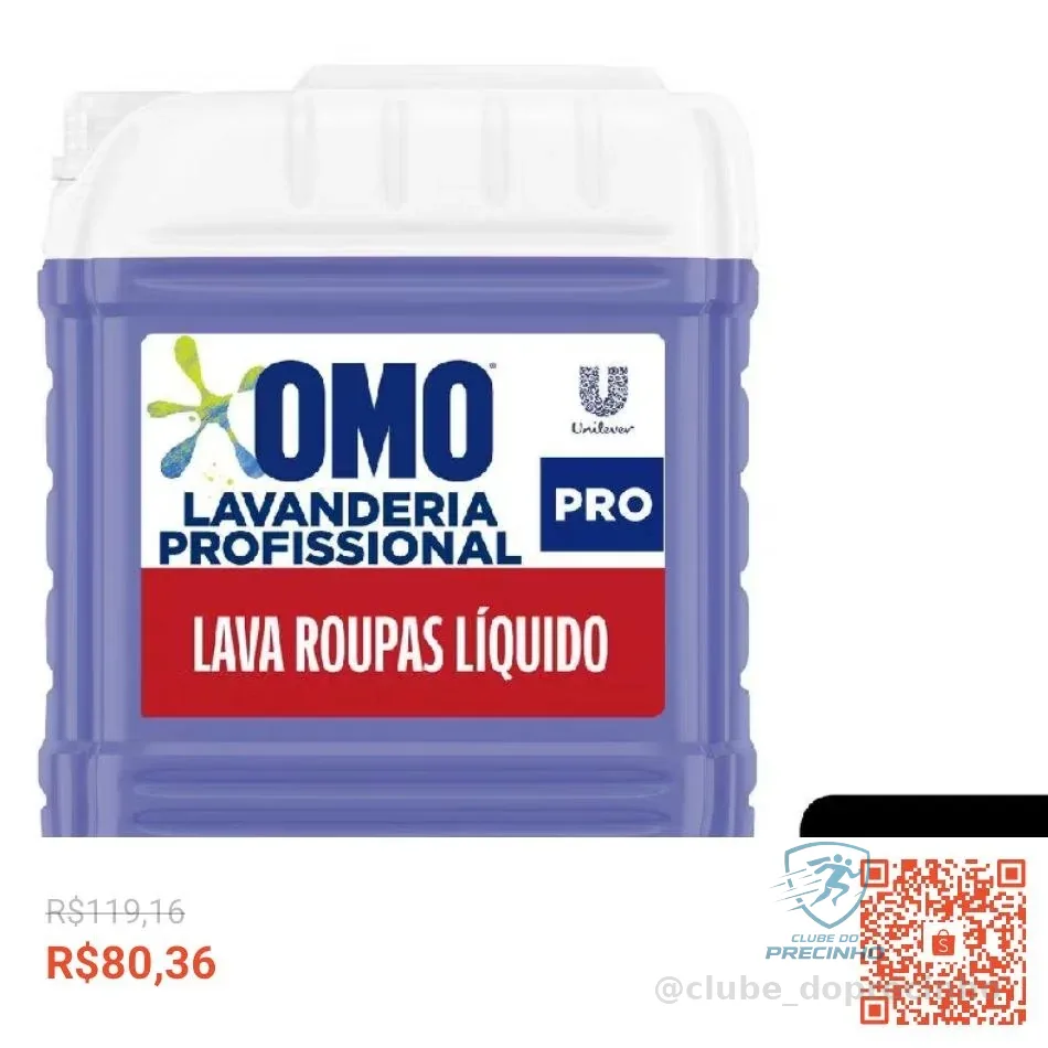 Sabão Liquido OMO Pro Lavanderia Profissional 7L
