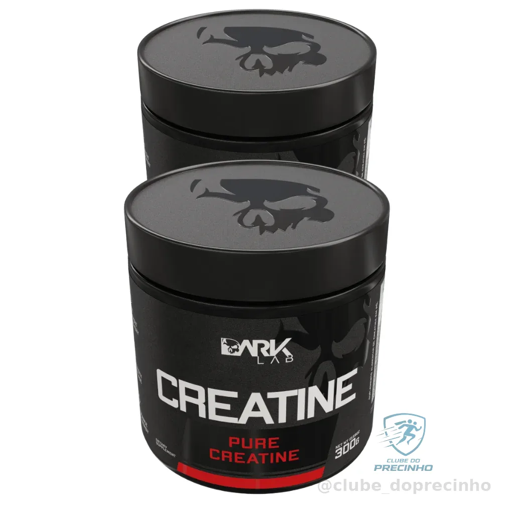 Kit 2x Creatina Monohidratada Pura 300g Dark Lab - 100% Pura Shopee