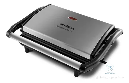 Sanduicheira Elétrica Britânia Press Bgr27i Cor Preto Inox 127v