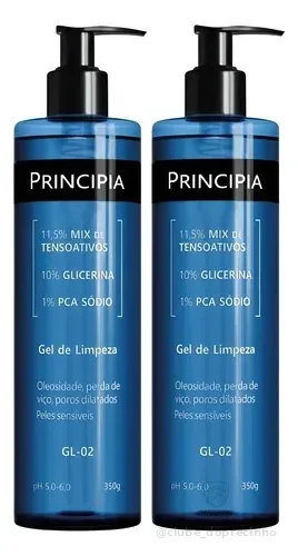 Principia Kit 2 Gel De Limpeza Gl-02 Limpeza Profunda Todo Tipo De Pele Dia/noite