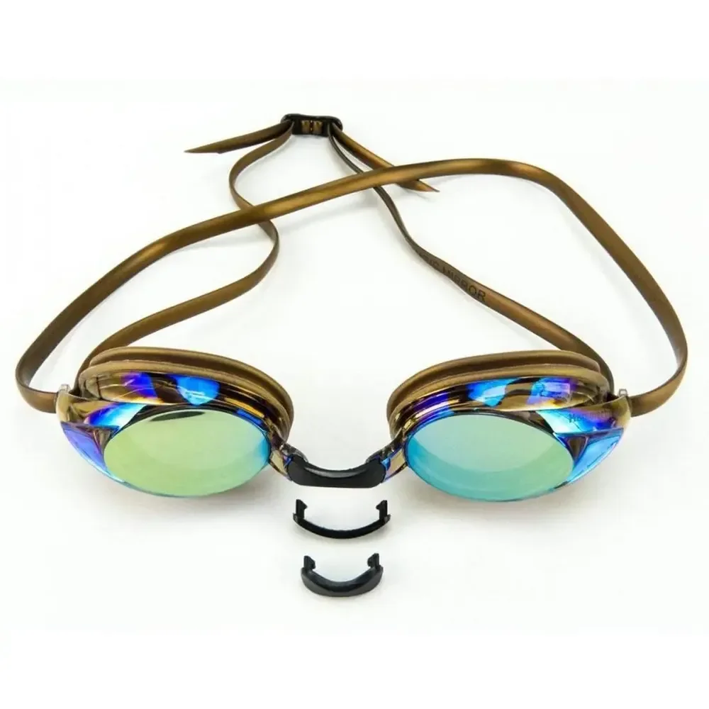 Óculos De Natação Olympic Mirror Hammerhead Cor Dourado/dourado