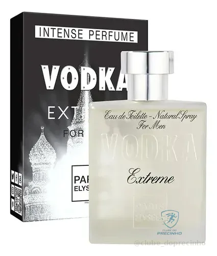 Perfume Vodka Extreme Paris Elysees Masculino Intense 100ml
