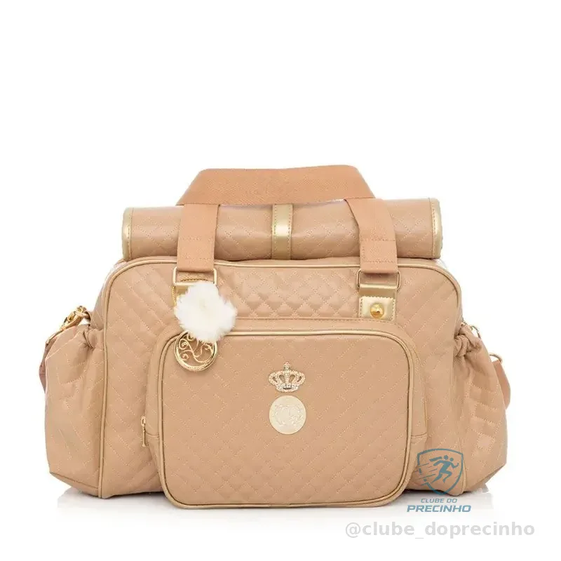 Lequiqui Bolsa Maternidade Viena Grande Caramelo