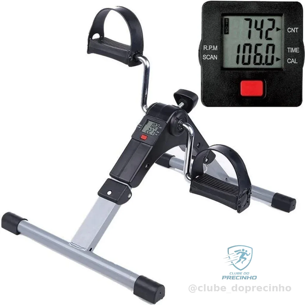 Mini Bike Ergometrica Cicloergometro Pedalinho Monitor Lcd Shopee