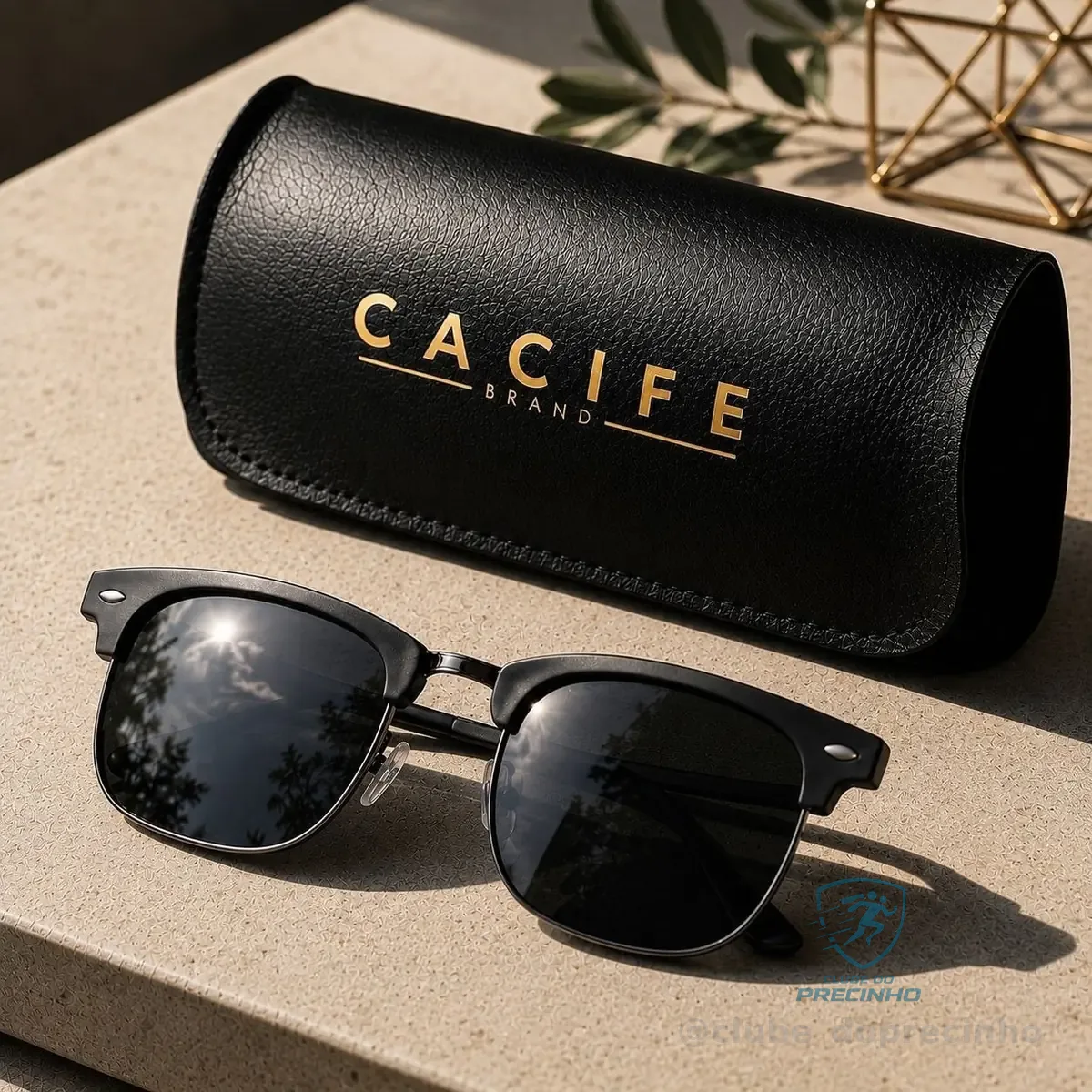 Óculos de Sol Preto Cacife Brand UV400 Mercado Livre