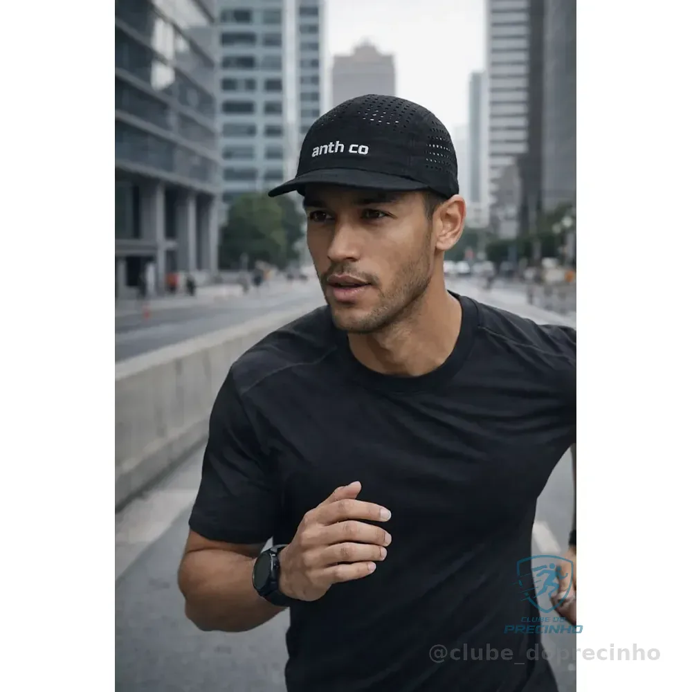 Boné Five Penal  Original Fresh Aba Maleável Corrida Preto Un