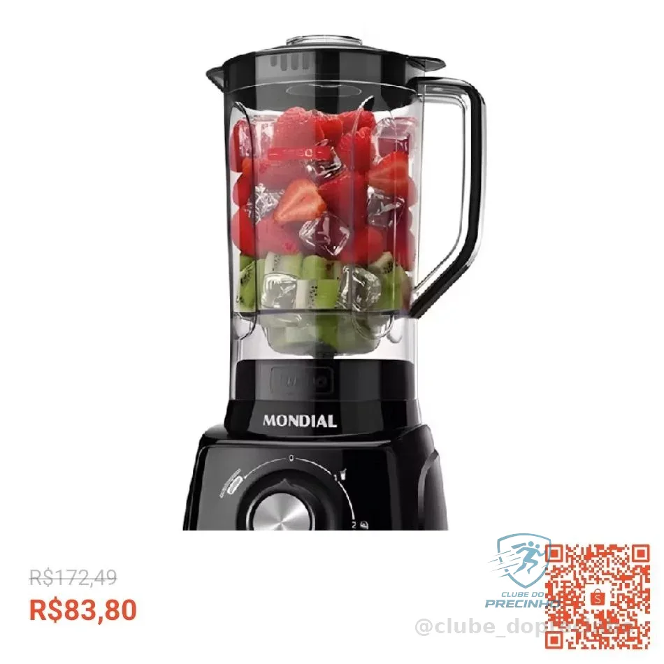 Liquidificador Mondial L‑99 Turbo 550 W 3 Velocidades