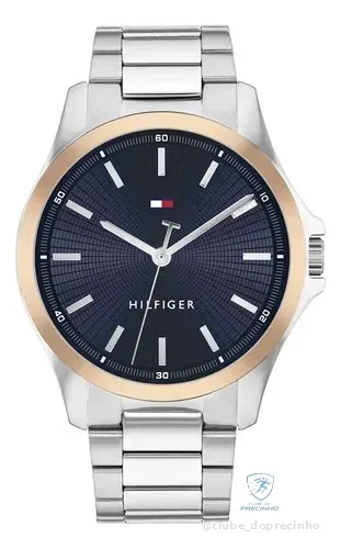 Relógio Tommy Hilfiger Masculino Aço Prateado 1710673 Prateado Azul Mercado Livre