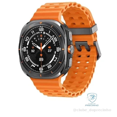 Samsung Galaxy Watch Ultra 2025 Smartwatch 47mm LTE, Galaxy AI, Titânio Aeroespacial, Titânio Cinza