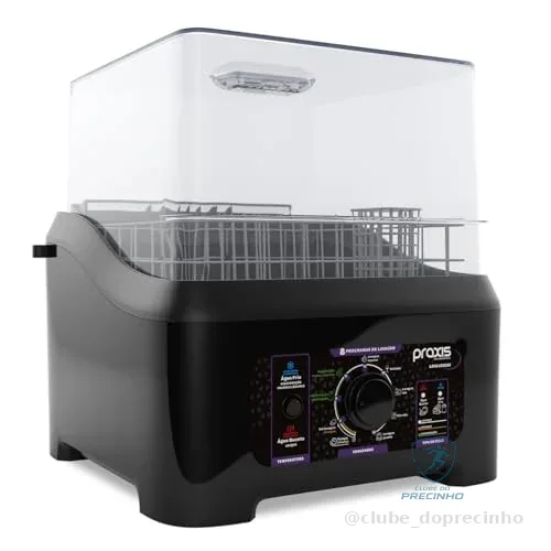 Praxis Lava Louça Portátil 3L 8 Programas de Lavagem 220v Preta
