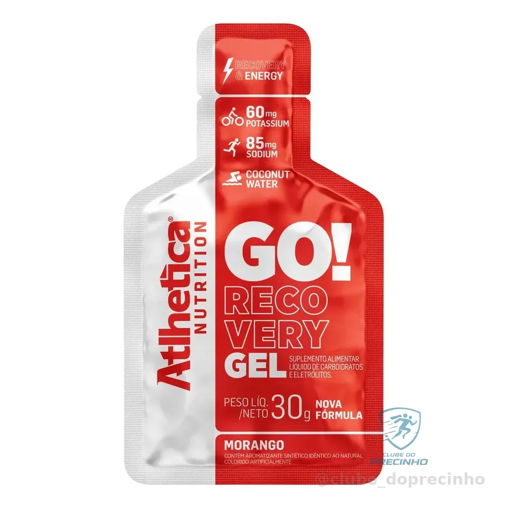 Go! Energy Gel Recovery Morango Display Com 10 Saches De 30g Morango
